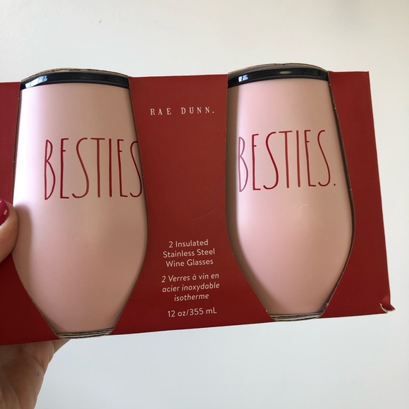 Rae Dunn bestie wine travel cups - Picture 2 of 4